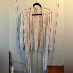 Johnny Was Lace Open Cardigan
